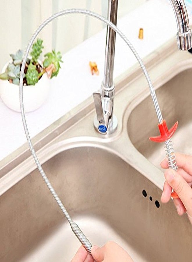 Driak 1pcs Kitchen Bathroom Toilet Sink Cleaning Pipeline Dredge Tools Hair Catcher Bendable Spring Pipe Dredge Home Use - Image 2